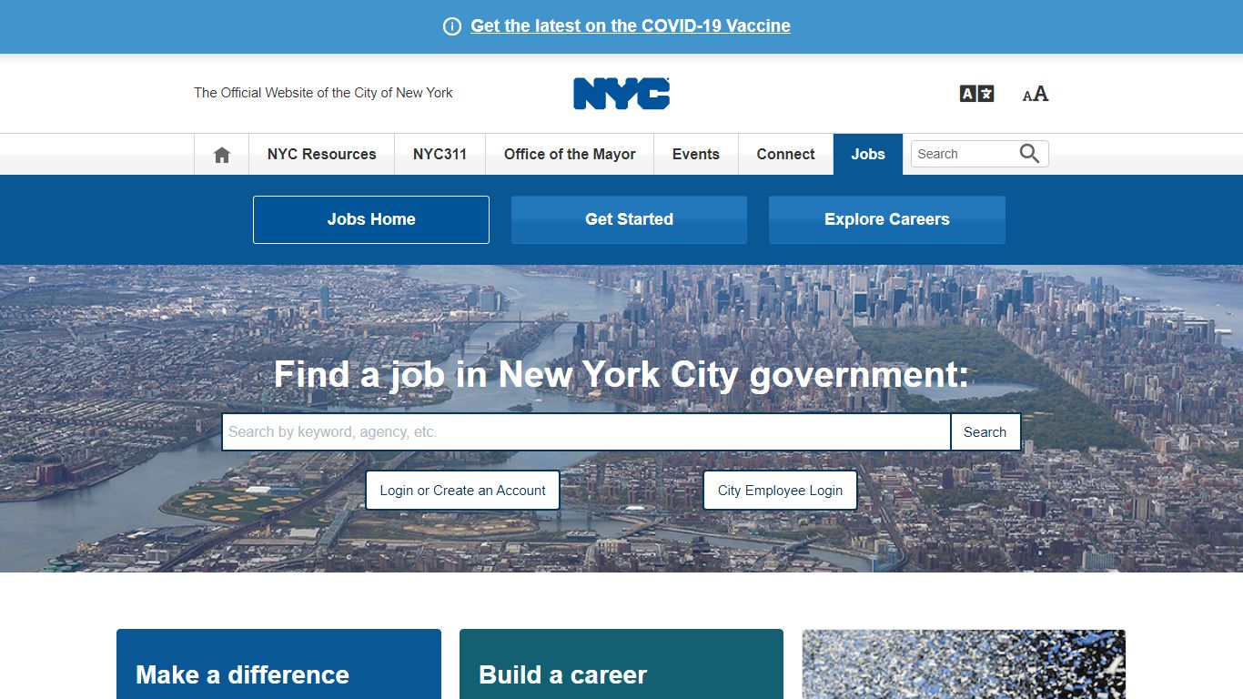 Jobs Home | City of New York