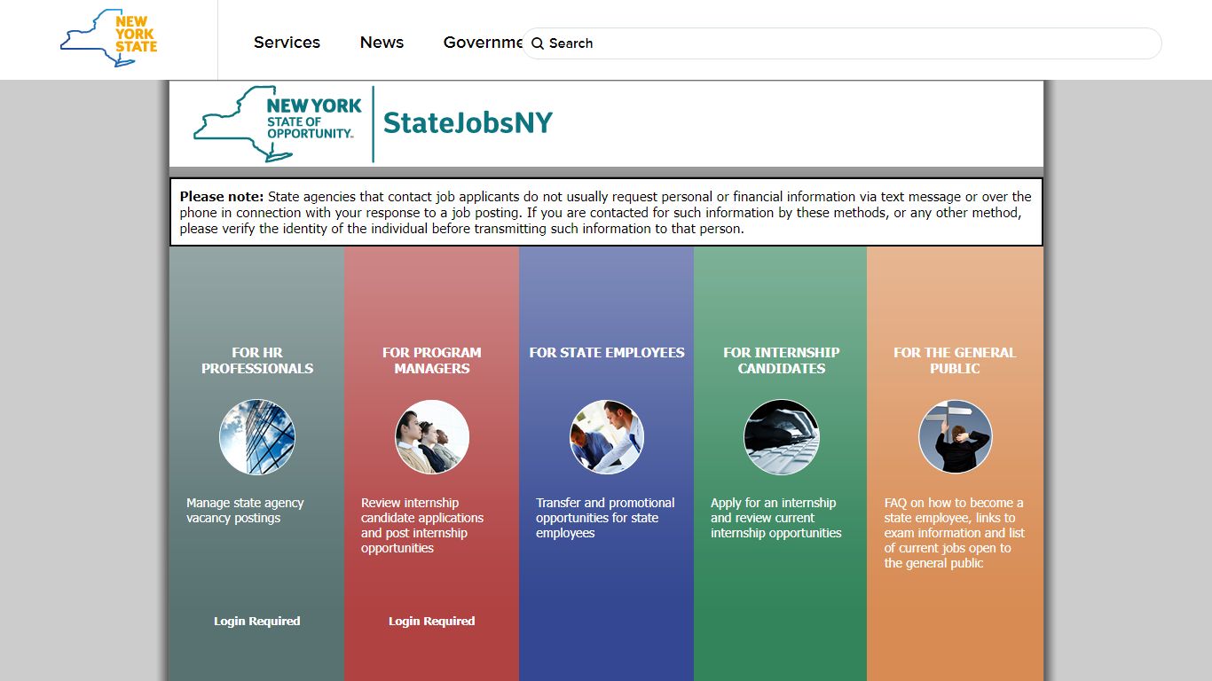 StateJobsNY - Home - Government of New York