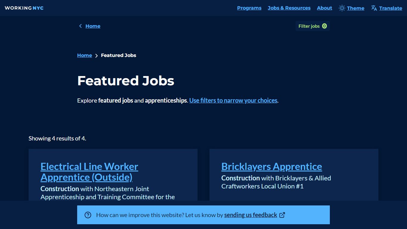 Jobs – Working NYC - New York City